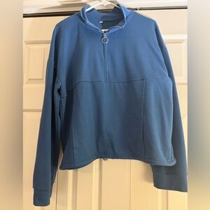 Blue Quarter-Zip Pullover